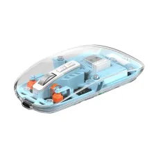 T5 Transparent Wireless USB + Bluetooth Rechargeable Mouse